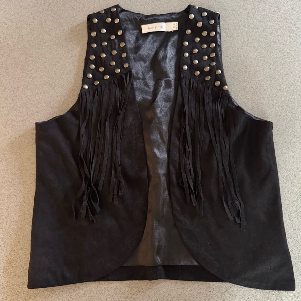 MINKPINK Black Studded Vest